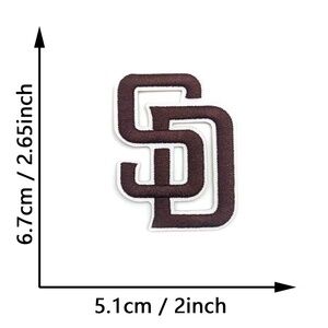 Vintage San Diego Padres MLB Patches DIY Baseball All Teams Embroidered SD